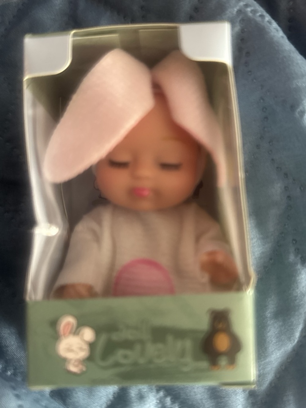 Baby Doll in Pink Bunny Outfit